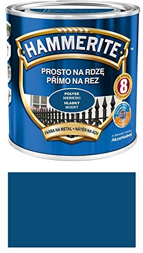 Hammerite Metallschutzlack Rostschutz 250ml Glänzend Farbauswahl NEU TOP PREIS (Glänzend Blau)