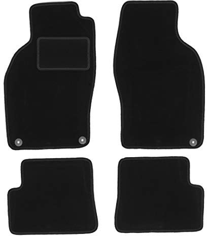 Wielganizator Automatte – Passend für Saab 9-3 I Cabrio 1998-2003 – Velours – Autozubehör - Praktische Fußmatte Auto – 4-teilig - schwarz