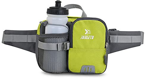 CLAPE Trinkgürtel Laufgürtel mit Trinkflasche Atmungsaktiv Gürteltasche Wandern Bauchtasche Flaschenhalter Waterproof Bum Bag Wasserdicht Hüfttasche für Wandern Reise Camping