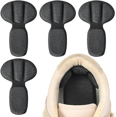 Schwamm Fersenpolster 4 Stück Selbstklebende Netz Fersenpolster Fersensporn Einlagen für Stiefel Lose Schuhe Zu Groß Wiederverwendbare Fersenschutz Schuheinlagen Verbessert Die Passform Des Schuhs