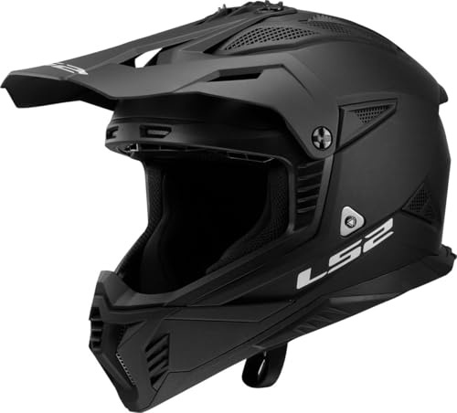 LS2, Motorrad-Crosshelm FAST II SOLID Matt Black, XL