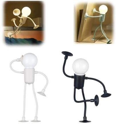 Luz nocturna divertida de atleta de forma variable, bonita bombilla LED 2025, mini luz nocturna, habitación de niños y niñas, luz nocturna con forma de bricolaje, regalo de decoración de Navidad