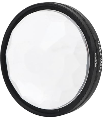 58 Mm Kaleidoskop Glass Prisma Kamera -Objektivfilter, Einzigartige Betrachtungseffekte, Langfristige Optische Leistung, für Fotografie -Videoeffekte