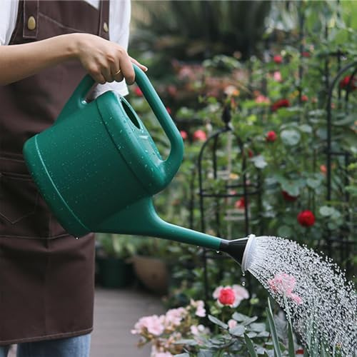 XUQEAYWD 5L de Flores, 49 x 14 x 28 cm regaderas de jardín con Mango y caño Largo, Interior y Exterior, Botella de Agua para de con pomo