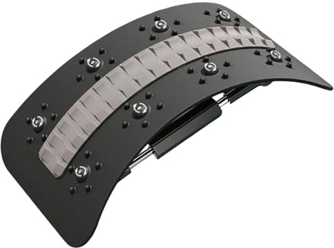 Corrector postural genérico, masajeador ajustable para la espalda con crujidos – Equipo de estiramiento masajeador para oficina, casa, salón, apartamento de viaje