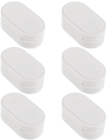 Amosfun 6 Stück Magnetischer Fernbedienungshaken aus Abs Kunststoff in Weiß mit Sicherem Halt und Einfacher Organisation für Büro und Schreibtisch
