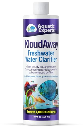 KloudAway Freshwater Aquarium Water Clarifier - Clears Cloudy Water, Water Clarifier for Fish Tank, Made in USA, Aquatic Experts, (500 ml)