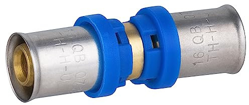 Raccord Multicouche à Sertir Multi profils TH-H-U Jonction égale diamètre Ø16 mm - Norme NF 545 pour réseau d'eau potable et chauffage NOYON & THIEBAULT