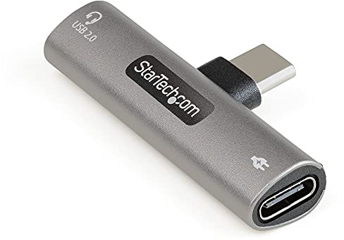StarTech.com USB-C Audio & Charge Adapter - USB-C Audio Adapter w/ Headset Port & 60W Power Delivery Charger - For Phone/Tablet/Laptop (CDP2CAPDM)