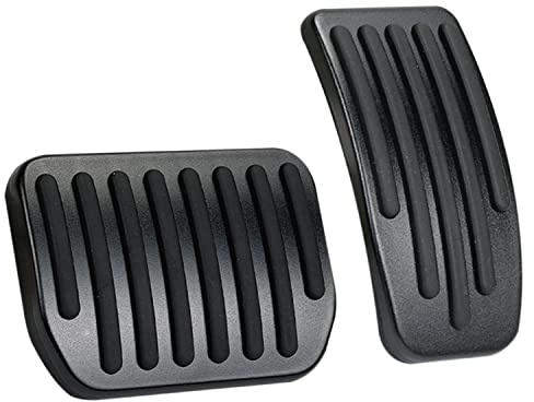 2 Stück Pedalabdeckungen Bremse Pedalkappen Gaspedal Geeignet für Tesla Model 3 und Model Y 2022 2021-2017, Metall Gummi Kraftstoff Bremse Fuß Auto Antirutsch Gaspedalabdeckung