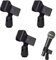 Pince Micro, Support Universel de Microphone, Support pour Clip de Microphone, 3 Pièces Clip de Qualité à Ressort Pour Microphone, Idéal Pour les Conférences, Podcasts, Conférences, Concours, Etc