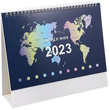 AAPIE Stehender Kleiner Tischkalender Desktop-Kalender Desktop-Kalender 2023 Planungsplan