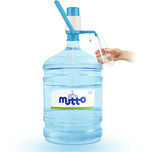 Mutto Premium Quellwasser Wassergallone 19 Liter frisch abgefüllt mit HANDPUMPE