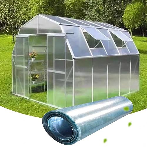KOOEIN Polycarbonat-Dachplatten, 1mm Kunststoff-Gewächshausplatten, Glasfaserplatten, Klar Tageslichtplatten Stegplatten für Ersatzplatten, Frühbeet Verkleidungen, Vordächer, Freien,W×L-1x3m
