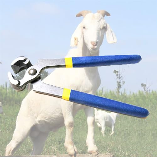 PODEC Recortadora De Pezuñas De Caballo, Alicates De Herradura Multifuncionales con Mango Antideslizante, Kit De Herramientas De Alicates De Herradura, Apertura Máxima De 2,5 Cm, para Cabras, Ovejas
