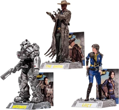 McFarlane Filmmaniacs Multipack – Falluut – Lucy & Maximum & The Ghoul (GITD) (Goldenes Etikett)