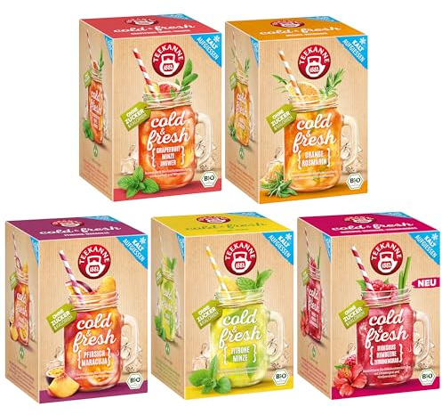 Teekanne Cold & Fresh Bio Eistee 5er Set 210g