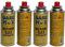 Butane Gas Canisters Suitable for Catering Camping Cooking Heating Outdoor Gas Canister for Portable Cooker Stove Blowtorch Bbq Grill Weed Burner Heater EN417 Bottle Cartridge (4 Butane Gas Cans Only)