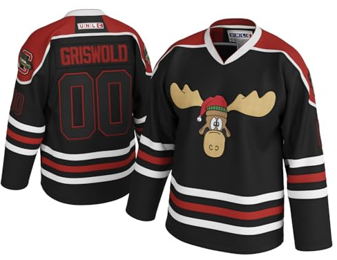 Griswold Elch Clark #00 Hockeytrikot - X-Mas Vacation Stitched Letters & Numbers Fan Apparel Breathable Polyester S-5XL