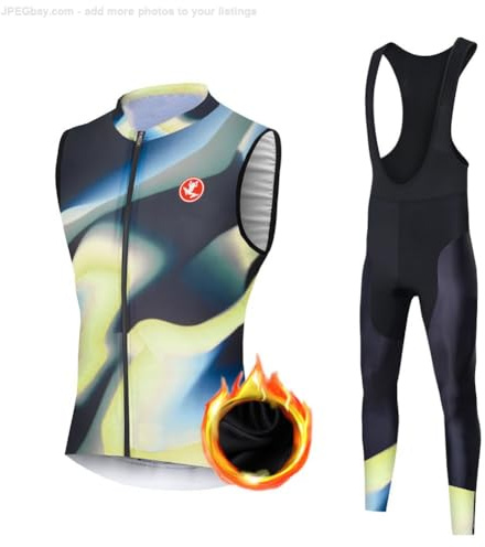 UGLY FROG 2015 Winter Radtrikot Ärmellos Set Radfahren Kleidung Langärmeliges Fahrradhose mit Sitzpolster + Gel Pad 20D