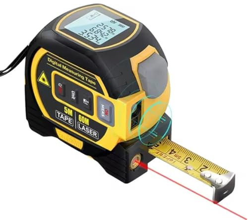 Display LCD con righello for metro a nastro 3 in 1 telemetro laser 5M con dispositivo di misurazione della costruzione del misuratore di distanza retroilluminato(40m and 5m type)