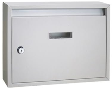 SHCHNA Briefkasten Vorschlagsbox Moderner Briefkasten Aus Gebürstetem Edelstahl for Wände, Robuster Briefkasten Zur Wandmontage Briefkasten Letter Box(Silver)