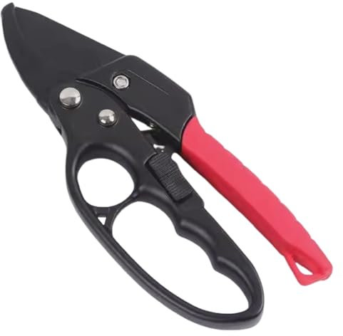 MOAZIFI Gartenschere Professionelle Ratschenschere, SK5 Stahlklingen, teflonbeschichtet, schneiden bis 20 mm, ergonomischer Griff, ideal für Gartenarbeiten ﻿