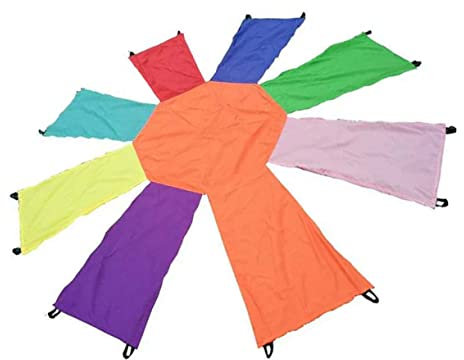 KOMBIUDA Achtckiges Regenschirmspielzeug Aus Nylon Koordinationstrainingsspielzeug Für Junge Mädchen Interaktives Spielzeug Für Outdoor Und Kinderzimmer Fördert Hand-Auge-koordination