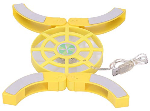 Tomantery Base di Raffreddamento per PC Portatile USB Portatile per Tutti i Notebook Doppie Ventole Luce a LED per Uso Domestico in Ufficio (#2)