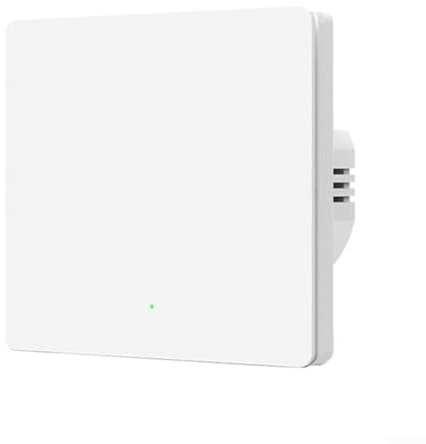 Interruptor de pared inteligente para Zigbee para sistema Tuya sin necesidad de cable neutro, soporta comandos de voz Alexa y Google Home para un control doméstico sin problemas (1 vía)