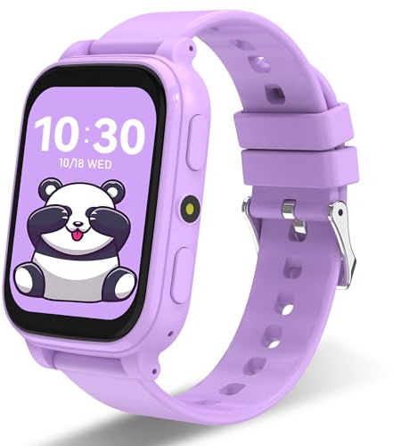 pmstuy 1.83 Smartwatch Bambini Fitness Tracker 18 Giochi Contapassi IP68 | Orologio Smartwatch Bambini con Sveglia Impermeabile IP68 Monitor del Sonno Regali di Natale Compleanno per Ragazza Ragazzo