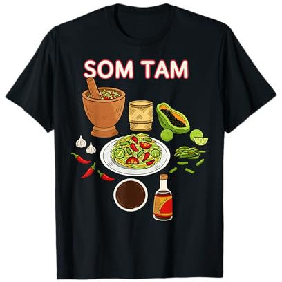 Illustration Culinaire de Salade Som Tam Épicée T-Shirt