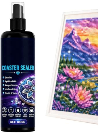 Colle Peinture Diamant Revêtement Protecteur À Séchage Rapide Et Portable | Colle Adhésive Pour Puzzle Adultes Ados Puzzles Sous-Verres Projets DIY Œuvres D'Art Maison