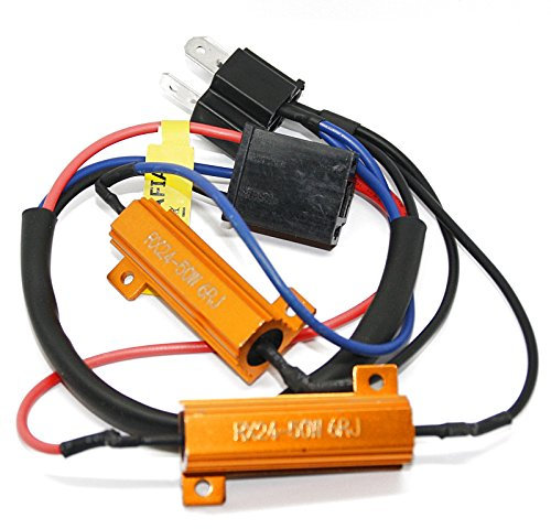 2X H4 H13 9004 9007 Lastwiderstände - LED Widerstand Widerstände Keine Fehlermeldung (2X H4 mit 2X 50 Watt) 6 Ohm