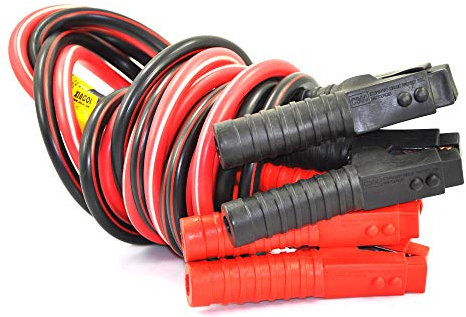 XINCOL A5 Strapazierfähiges Schwerlast-Starthilfekabel - 2500 A - 100%-Kupferdraht-Starthilfekabel für LKWs - wärmeisoliert - mit Tasche - 4M