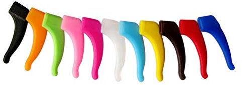 NUOBESTY 12 Paare Silikon Brillenhalter Antirutsch Brillenbügel Überzüg Brillen Ohrpolster Ohrbügel für Brillen Sonnenbrillen ohrhaken sport