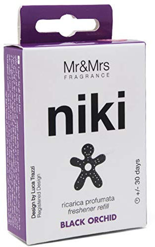 Mr & Mrs Fragance Nachfüllpack für Duftspender Auto Niki Duft Orchidee Noir