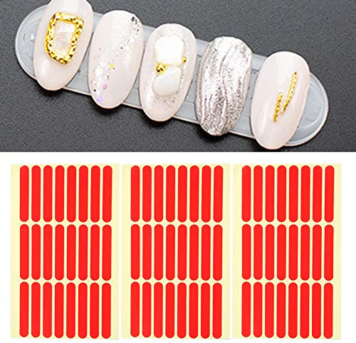 Présentoir de faux ongles, 3pcs Nail Art Ruban Double-Face Nail Tip Display Outil de Manucure Adhésif Double-Face pour un Usage Domestique Et Professionnel Nail Salon