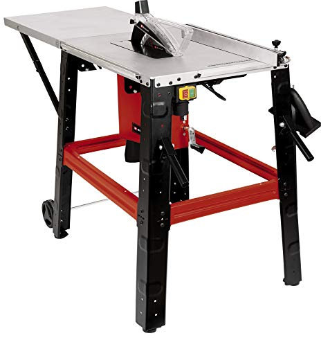 Einhell Tischkreissäge TE-TS 315 UD (2800 W, 85 mm Schnitthöhe, Ø 315 mm Sägeblatt, Tischverlängerung, Winkelanschlag, Parallelanschlag, Untergestell, Schiebestock)