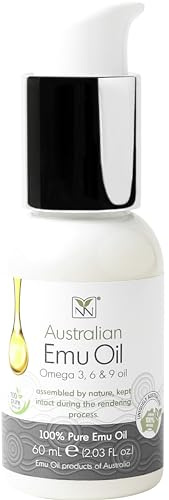 Y Not Natural Emu Öl Ohne Duft, 1er Pack (1 x 60 ml) | Reines australisches Emuöl, reich an Omega 3, 6, 7 und 9, feuchtigkeitsspendend für trockene Haut, Gesicht und Körper, vegan