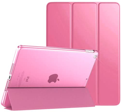 for iPad 9.7 Inch Case iPad 5th(2017) / iPad 6th(2018) / Air1 (2013) / Air2 (2014) Generation, Auto Wake/sleep, Model No.A1822_A1823_A1893_A1954_A1474_A1475_A1476_A1566_A1567 (Pink)
