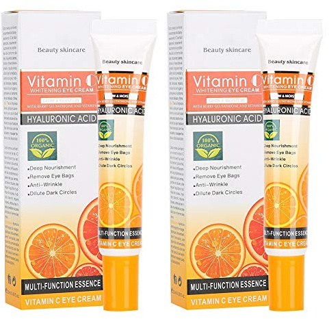 Vitamine C Œil Crème , avec Vitamine C 2pcs Œil Crème pour Ride et Blanchir Peau Environ les Les yeux
