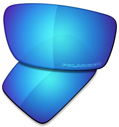 Saucer Lentes de repuesto premium y kits de goma para gafas de sol Oakley Gibston OO9449, High Definition - Glacier Blue Polarized, Taille unique