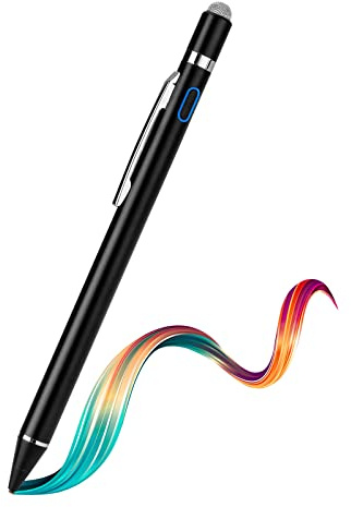 Evach Stylus Pen for Samsung Galaxy Tab A9 A8 A7 - High-Precision Fine Tip Digital Pencil with Magnetic Fabric Cap 2 in 1 Sensitive,Good for Writing,Pencil for Samsung Galaxy Tab A9 A8 A7,Black