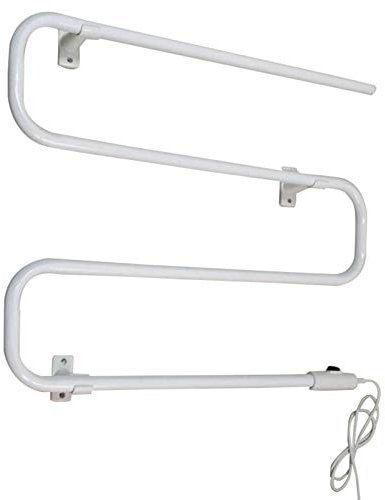 HWSY Scaldasalviette Portatili Rack 580X730Mm Scaldasalviette Elettrico da Bagno Portasciugamani Plug-in, Bianco Interesting