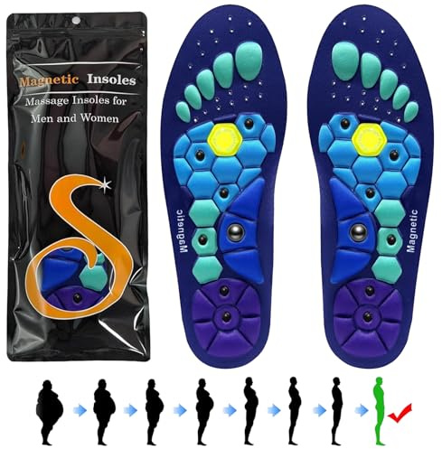 CHANCCI Semelle Magnétique d'Acupression Orthopédique - Massage pour Chaussures de Travail - Soulage la Fasciite Friendship (M)