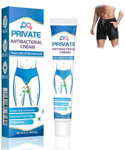 Private Antibakterielle Creme, Creme zur Behandlung von Jock-Juckreiz, Anti-Juckreiz-Creme für den Intimbereich für Männer, Private Part Juckreizcreme, zur äußerlichen Anwendung, Juckreizcreme, 20g