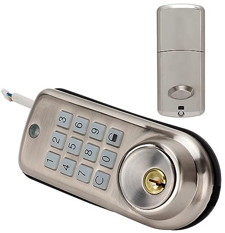 Mechanical Door Lock, Keypad Door Lock with Handle Keypad Locks with Handle Outdoor Gate Door Locks Set Smart Gate Lock for Garden Garage Yard