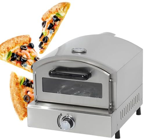 Four à Pizza éLectrique/à Gaz D'ExtéRieur, RéChaud à Pizza Portable Au Propane, Cuisine ExtéRieure, Four à Pizza Et à Nourriture D'ExtéRieur Pour Le Camping, L'ArrièRe-Cour, Le Talonnage,Gas