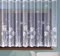 MforStyle White Net Curtain Floral design DANDELIONS - READY TO HANG - HEMMED SIDES - SLOT TOP - MANY SIZES - (selected curtain: 1 Metre Width, DROP: 45 (114cm)